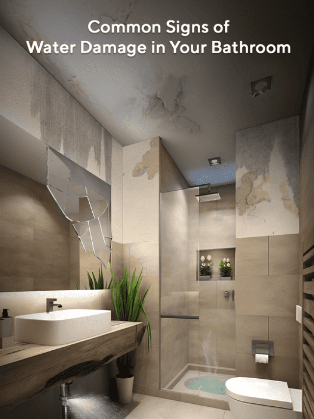 Common signs of water damage in your bathroom