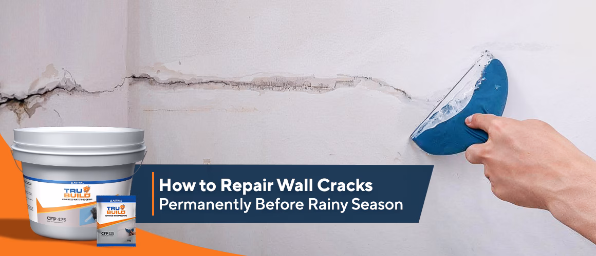 How to Repair Wall Cracks Before Rainy Season