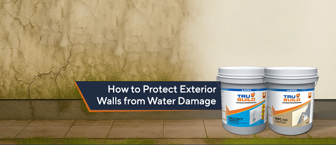 Exterior Wall Water Damage